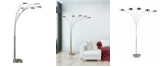 Artiva USA Micah Plus Modern LED 88" 5-Arched Floor Lamp with Dimmer